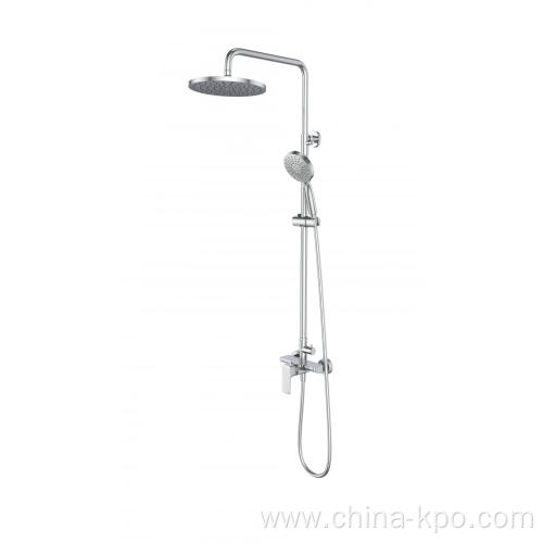 Rain Shower System Set in Chrome